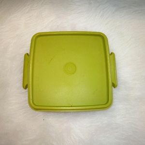TUPPERWARE Vintage Square Away Container, vguc, green
